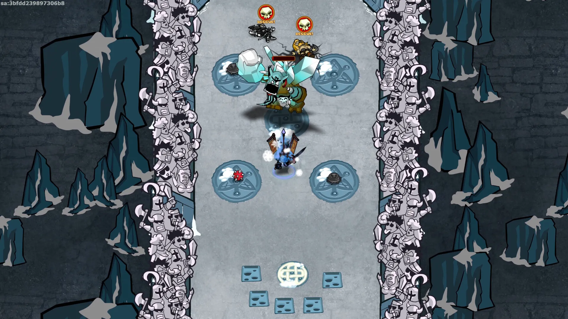 Dungeon Rampage Remastered – starcie z bossem w lodowej komnacie