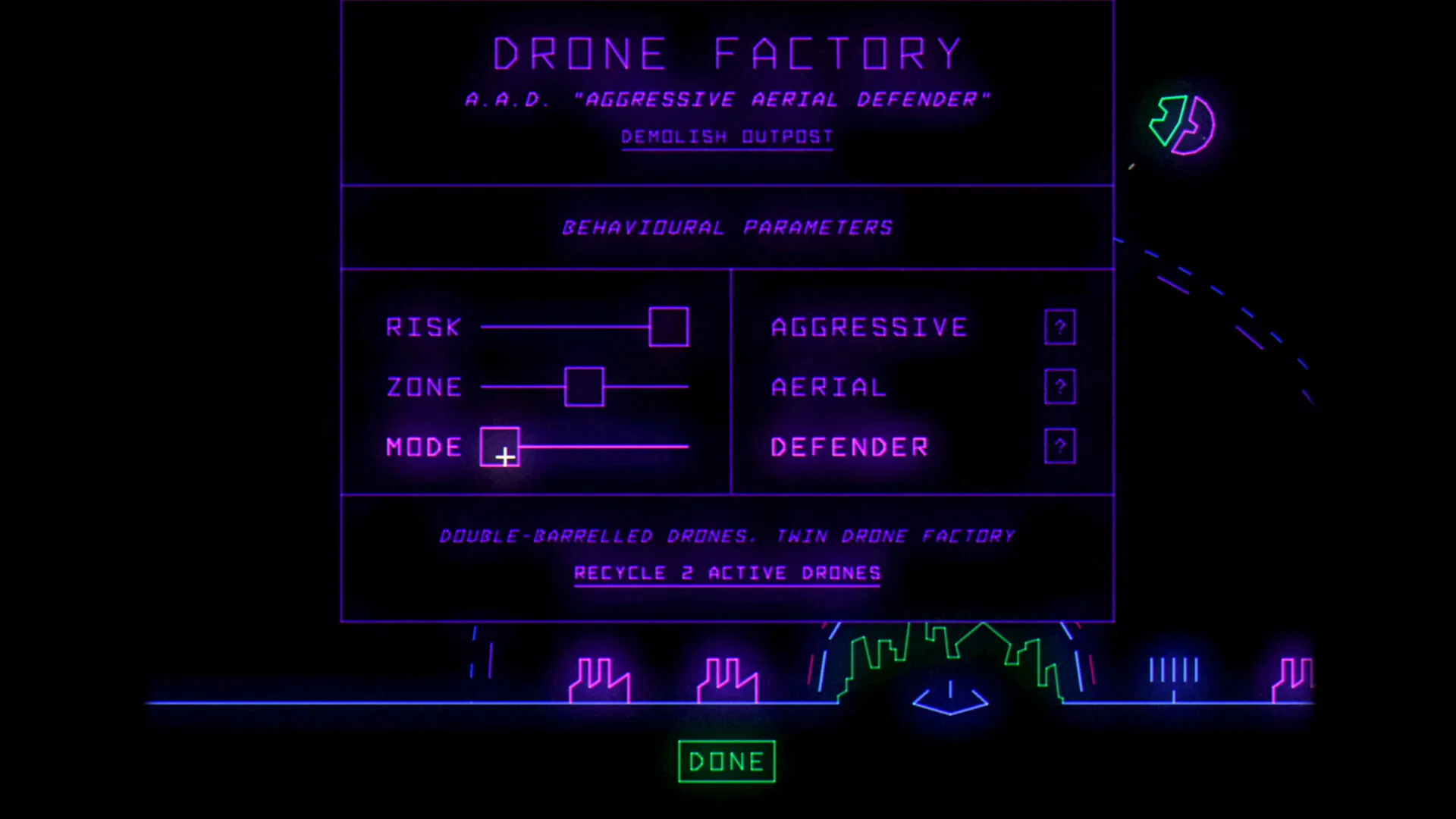 Utopia Must Fall – fabryka dronów i ustawienia ich zachowania